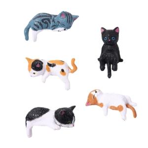Cats Fingurine Computer Monitor Decors Mini Dog Kitties Screen TV Decorations Personality Car Accessories Mascots Craft