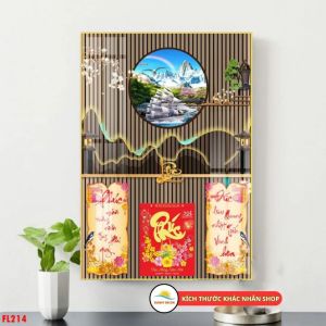 Lịch 2025 Treo Tường Bác Hồ Bác Trọng Bác Giáp Decor Tranh Tráng Gương Lốc Lịch Treo Tết Năm Mới Tặng Bloc lịch