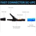 Fast Connector SC UPC Fiber Optic SC/UPC FTTH 100 Pcs - MODEL BUAYA. 
