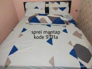 sprei perca My Love bahan katun cvc ukuran no.2 160x200 tinggi 30