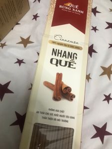 [FREESHIP MAX] [HCM] Nhang 34cm thảo mộc hương quế cao cấp 180-200 nén/hộp Quế Rừng Xanh 100% nguyên chất từ quế rừng Trà Bồng - Chính hãng - giúp thư thái tinh thần - Quế Rừng Xanh