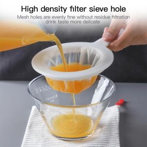 400 Mesh Strainer Spoon Sieve for Soy Milk Juice Coffee Kitchen Nylon Ultra Filter Food Filter