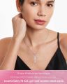Hari Kekasih - Kalung Salib dengan Batu Kelahiran Hati Tulen untuk Wanita, Iman dan Cinta,  Hari Lahir untuknya. 