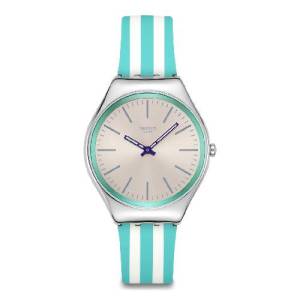 Swatch Beach Hour (SYXS160) Green 38mm Silicone Watch