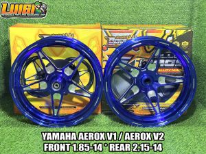 RACE POWER CNC MAGS 14s 5 SPOKES YAMAHA AEROX V1 / AEROX V2 (100% THAILAND MADE)