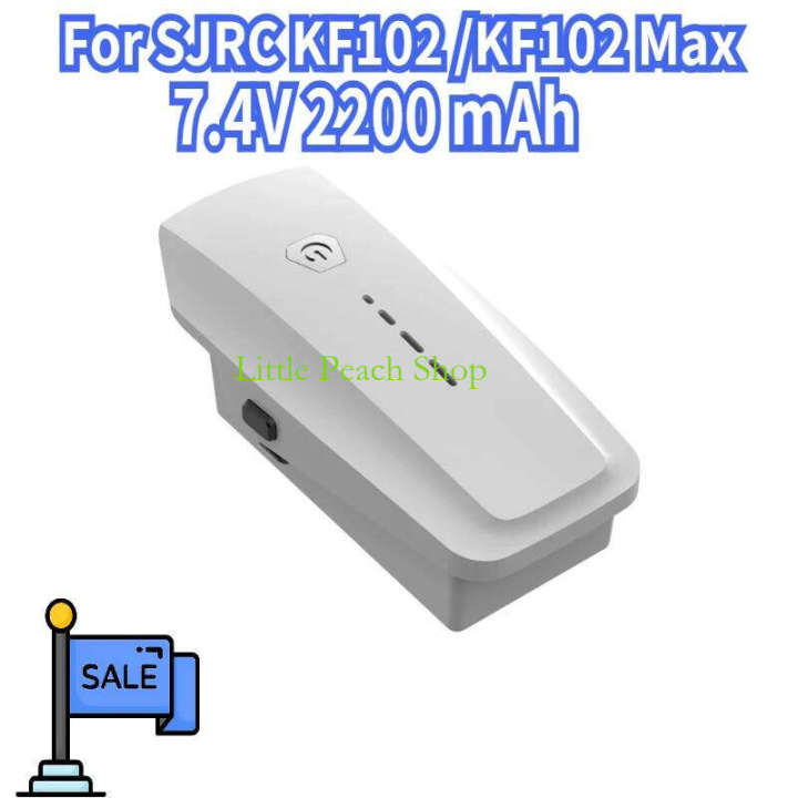 全新，全新， สำหรับแบตเตอรี่โดรน SJRC Max 7.4V 2200 mAh ระยะเวลาบินสูงสุด 22 ...