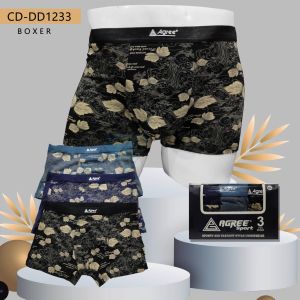 Boxer Pria Agree DD 1233 Motif | Celana Dalam Bokser Pria Bahan Katun