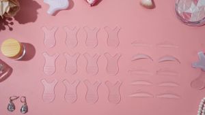20Pcs Silicone Lash Lift Rods and 30Pcs Y Shape Eyelash Lift Brush Clear    Silicone eyelash pads multiple curl sizes reusable lash lift tools Y brush tip salon or home lash perm use
