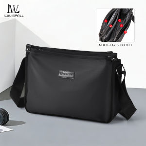 LouisWill Men Bag Fashion Shoulder Bag Cross Body Bag Casual Handbag Multiple Pocket Design Large Capacity Waterproof Lightweight Casual Sport Street Bag