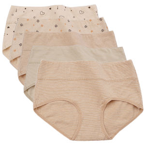 Senexin 5 gói đồ lót cotton phụ nữ eo vừa Cô Gái Quần Lót Học sinh thoáng khí tóm tắt M-3XL