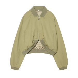 MUJER Varsity Bomber Jackets for Women Zipper Cropped Jacket Woman Outerwears Casual Womens Coats Long Sleeve Womens Jackets2026