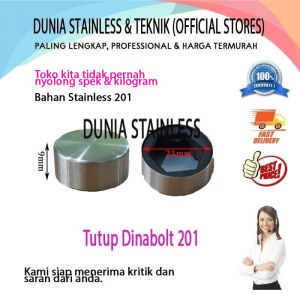 Tutup Dinabolt 201 untuk menutup kepala dynabolt agar terlihat lebih bagus