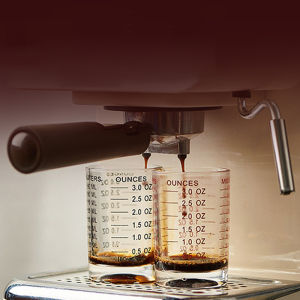 GG 90 120ml chịu Nhiệt Thủy Tinh đo cup sữa JIGGER ounce cup với xử lý cho Espresso cà phê BARISTA phụ kiện