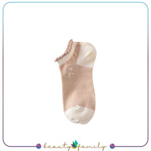 BF-P597 Kaos Kaki Wanita Motif Bear Pendek Semata Kaki / Kaus Kaki Pendek Modis Girls Socks Mini Bear Import Fashion