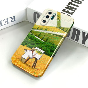 Casing Case For Huawei P30 Pro Phone Case For Girls Boys Cartoon Oil Painting All-inclusive Film Hard Case Cover