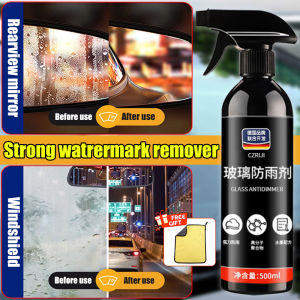 ✨Leave no raindrops for 10 years✨ watermark remover car glass cleaner 500ML car windscreen cleaner water mark remover glass oil film remover windscreen watermark remover water mark remover for car car window cleaner glass coating for car 车镜玻璃油膜去除剂