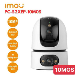 Camera Imou Wifi 2 ống kính quay quét 10MP IMOU IPC - S2XEP - 10MOS  5MP + 5MP có màu đàn thoại 2 chiều