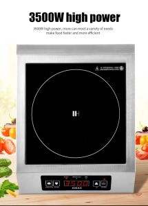 Stainless Induction English Version 220/60hz- Induction Cooker High Power 3500W for Milk Tea Shop and Restaurant