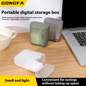 STAR FRUIT ฝากล่องเก็บของพร้อมกับสายเคเบิลดิจิตอลแบบพกพาสำหรับการจัดระเบียบหูฟังและเครื่องชาร์จ