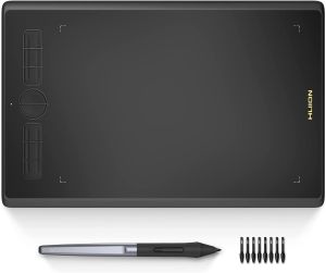HUION 10th Anniversary Products Inspiroy H580X Digital Graphics Tablets OSU! Drawing Tablet with 8192 Battery-Free Stylus With 8 Programmable Press Keys Ideal Use for Distance Education and Wed Conference