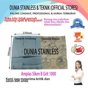 Amplas siken B Grit 1000 Untuk mengamplas stainless steelbesidukocatkayu