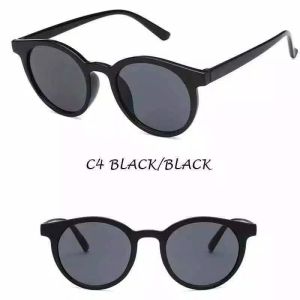 Kacamata Hitam wanita Korea INS Hot Fashion Bulat Mata Kucing Wanita/Pria Sunglasses