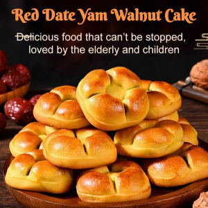 Red Date and Yam Walnut Cake/Womens Blood-Replenishing Cake/Walnut Date Biscuits