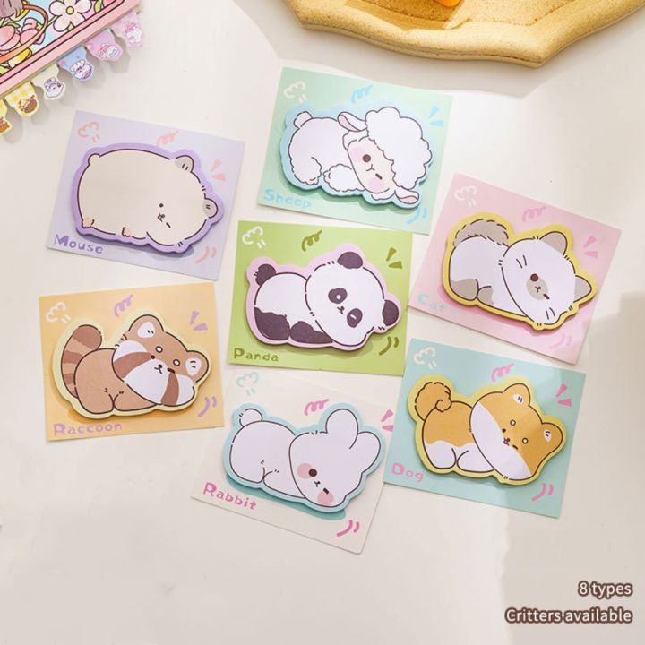 XQZ4344 Memo Pad Animal Sticky Notes Animal Shape Journaling Planner ...