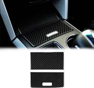 SUNJIKA Storage Panel Trim for Ford Explorer 2011-2019(2pc Black)