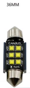 [1 bóng] Led trần ô tô xe hơi 6 chip cree XBD festoon CANBUS bóng đũa 31mm 36mm 39mm 41mm cho led nội thất ô tô