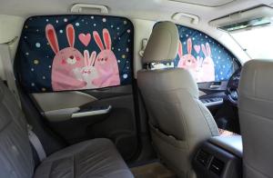 ม่านบังแดดแม่เหล็ก (เซ็ต4ชิ้น - รอบคันรถ )