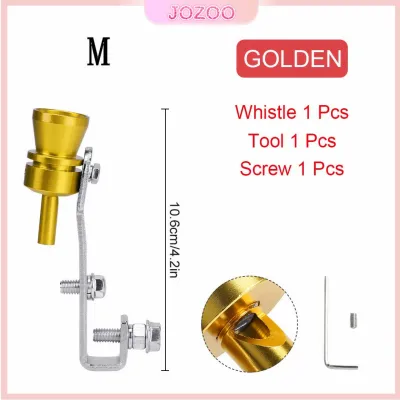 Jozoo Car exhaust pipe sound Whistler wave simulator Exhaust Accessories Universal Turbo Sound Whistle Exhaust Pipe