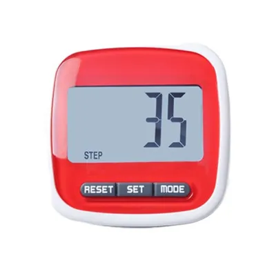 GS Digital Display 3D Tri-Axiis Pedometer with Clip ABS Step Counter Portable Steps Tracker Unisex
