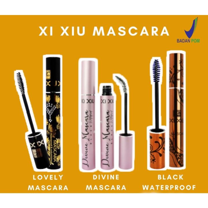 Xi Xiu Mascara Black Pink Mascara Divine Waterproof Volumizing