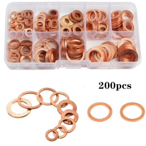 200PCS RING PLAT RING BAUT TEMBAGA RING TEMBAGA