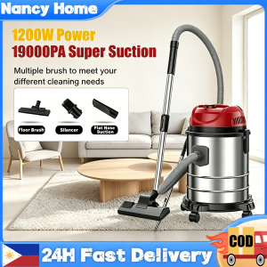 19000Pa Super Suction Wet Dry Vacuum Cleaner1200W Heavy Duty Household Mopping All‑in‑One Portable Cleaning Vacuum Machine For Home And Car