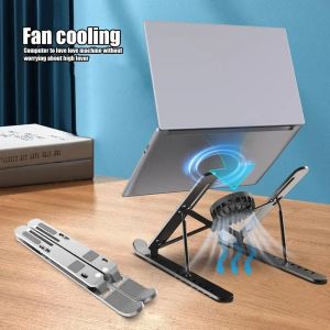 MINIFELE 262 Portable Laptop Cooler Stand With Fan Foldable Laptop Bracket Universal Desktop Bracket 16-18 Inch Tablet Laptop