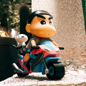 Crayon small new motorcycle series hand model desktop decoration pieces male and female children birthday gifts