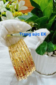 Vòng ximen khóa bấm lưỡi gà mạ 18.k cao cấp E.69