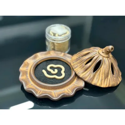 Xông Trầm Bằng Sứ Nhiều Hình Mẫu Hoa Văn - Lư đốt trầm men loại 1 Lư đốt nụ - nhang vòng