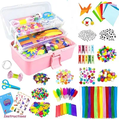 DIY Craft Kit Kids Early Educational Toys Kids Craft Kits DIY Crafting Materials Home School Arts for Kids Age 4 5 6 7 8 9