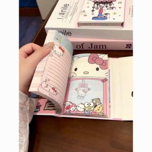 Notebook Girl Heart Cute High Beauty Handbook for Elementary School Students Three Fold Hollow Notebook High Beautykt笔记本少女心可爱高颜值手账本小学生三折叠镂空笔记本高颜值