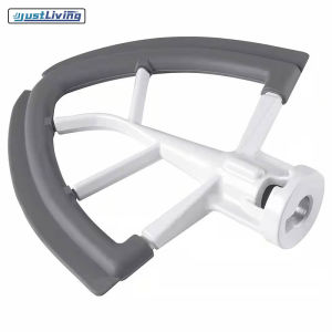 Justliving Flex Edge Beater hỗ trợ nhà bếp nghiêng đầu Máy trộn để bàn 4.5 Quart Bát Cây đánh dẹp mái chèo với linh hoạt Silicone cạnh bát scraper trộn phụ kiện Beater với Silicone cạnh