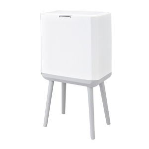 Fypo Thùng rác dung tích lớn Thùng rác 14L có nắp thùng rác nhà bếp Thùng rác rác dài phân loại Thùng rác nhựa Thùng rác Báo Chí mở phòng ngủ chất thải giấy phòng khách nhà bếp Thùng rác Thùng Rác Văn phòng