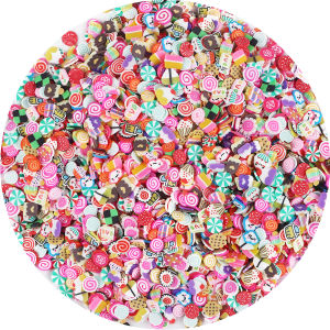 1000Pcs No Hole Soft Clay Spacer Round Beads Smile Heart Fruit Star Flower Beads Christmas Beads For Jewelry Making DIY Phone Art Craft Scrapbook Decoration