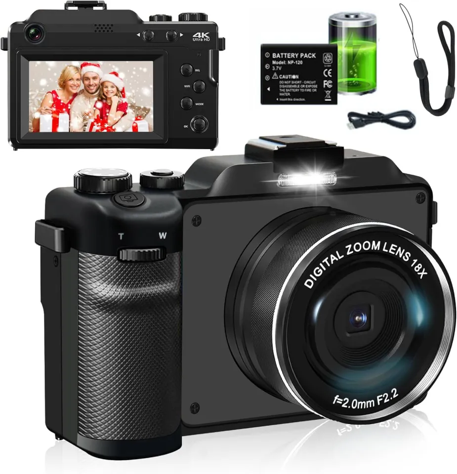 4K Digital Camera for Photography 4K 48MP Vlogging Camera for