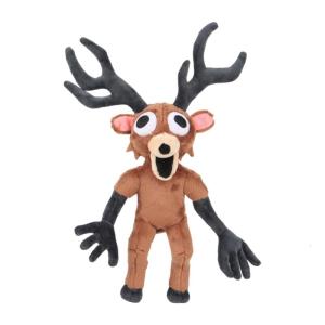 Deer Plush Toy - Soft Stuffed Animal with Realistic Design Brown Fawn Doll for Kids Gifts Nursery Decor & Christmas Stocking Stuffers