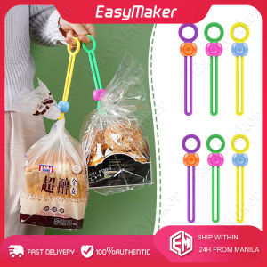 Bag Clips Strap Sealer Organizer Zipper Pulls Food Sealing Clip with Handle Grip Hanging Hook for Snack Bread Bags Wire Cable Cord Tie Wrap Rope Kitchen Home Storage Tool