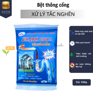 Bột Thông Cống JIKJAK CL26.1 – Combo Tiện Dùng Cho Cống Tắc Nước Thoát Chậm