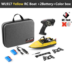 ST【Available now】【Fast delivery】WLtoys WL917 RC Boat 2.4G RC High Speed Racing Boat Waterproof Model Electric Radio Remote Control Jet Boat Gifts Toys for Boys